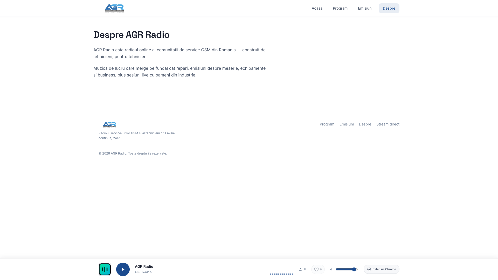 Captură ecran AGR Radio — imagine 5