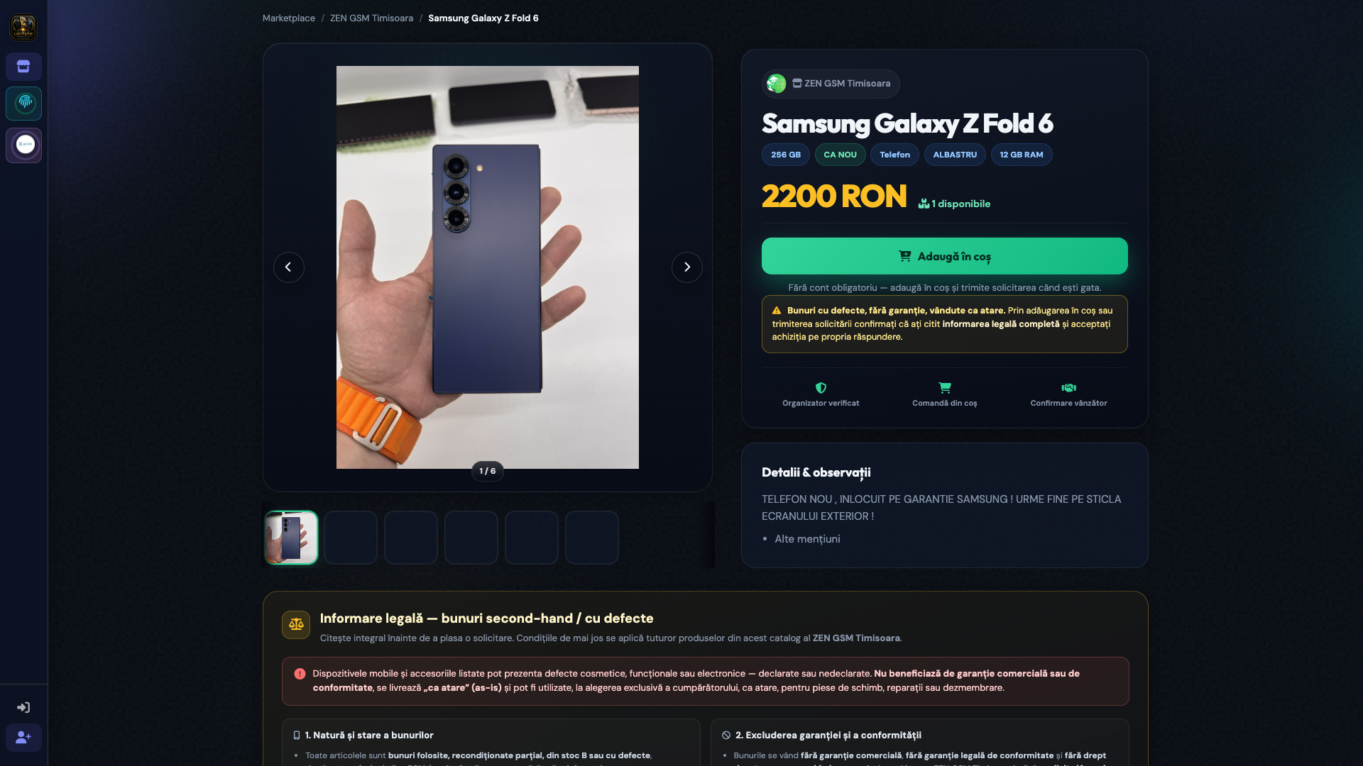 Captură ecran Licitație GSM — imagine 5