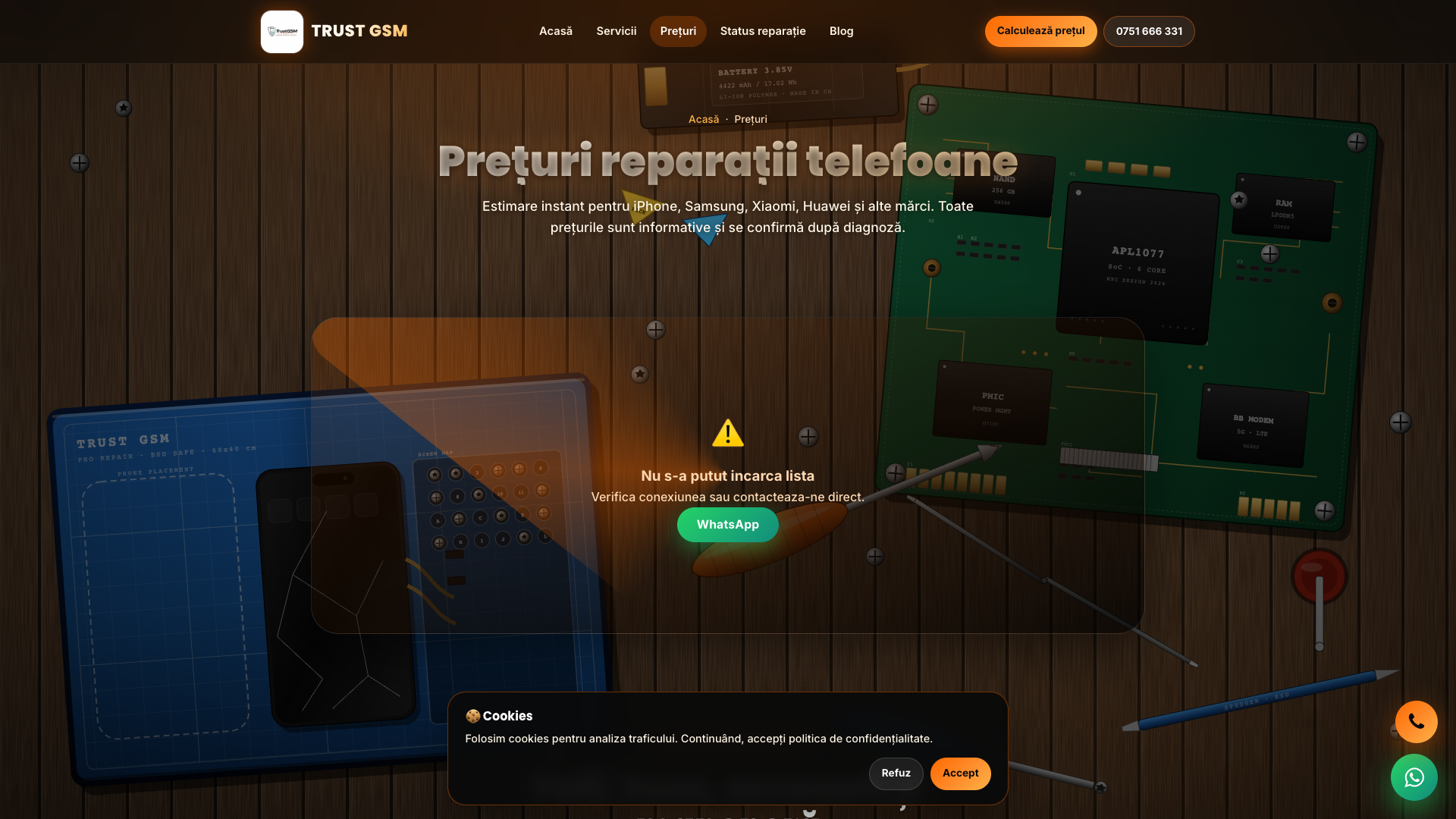Captură ecran TRUST GSM Timișoara — imagine 3