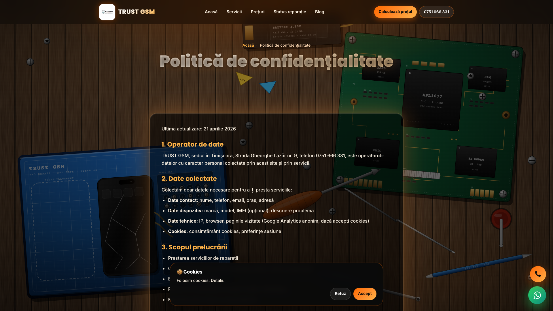 Captură ecran TRUST GSM Timișoara — imagine 9