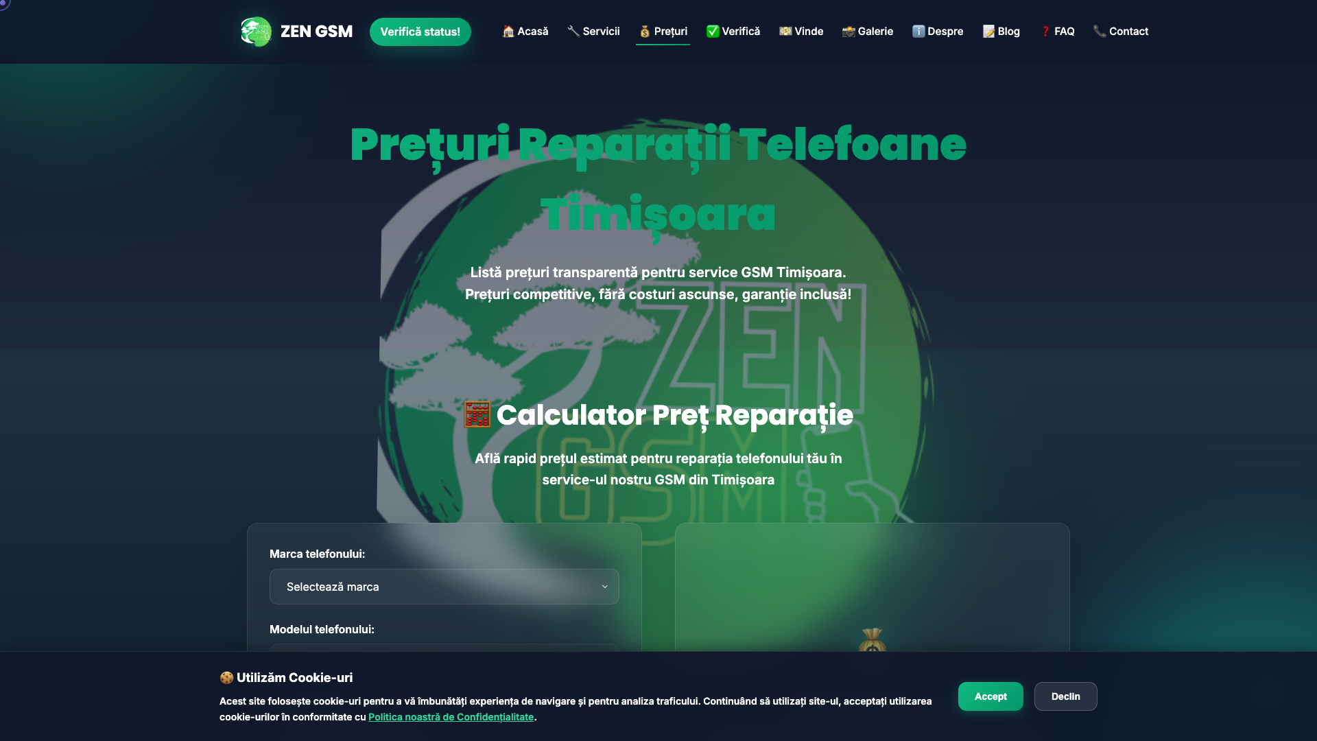 Captură ecran Zen GSM — imagine 3